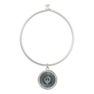 Clan MacKay Crest & Tartan Knot Bangle Bracelet