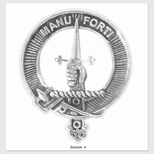 clan mackay scotland badge car sticker (Sheet)