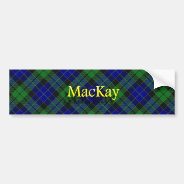 Clan MacKay Scottish Bumper Sticker (Front)