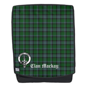 Clan Mackay Tartan and Crest Badge Backpack