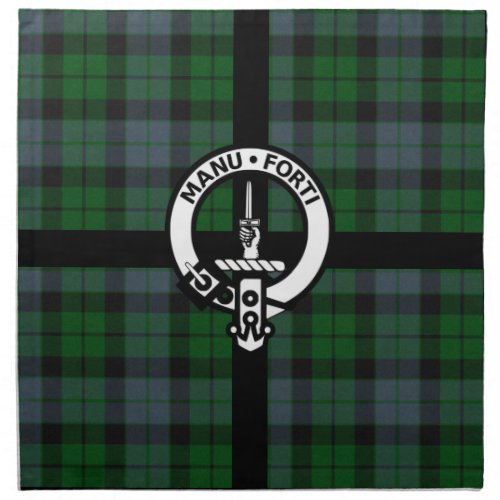 Clan Mackay Tartan and Crest Badge Napkins