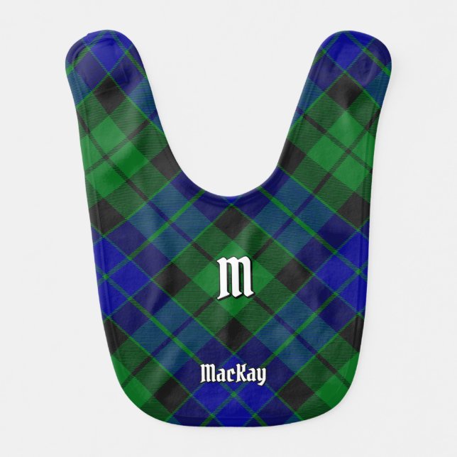 Clan MacKay Tartan Baby Bib (Front)