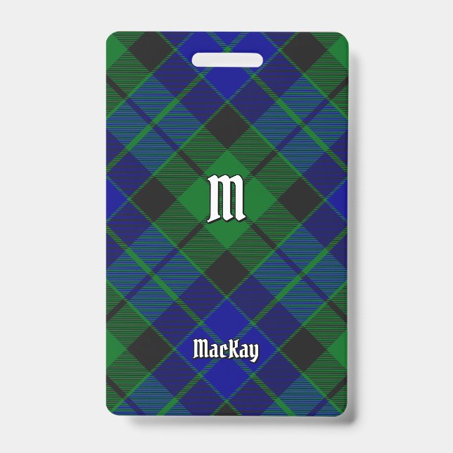 Clan MacKay Tartan Badge (Front)