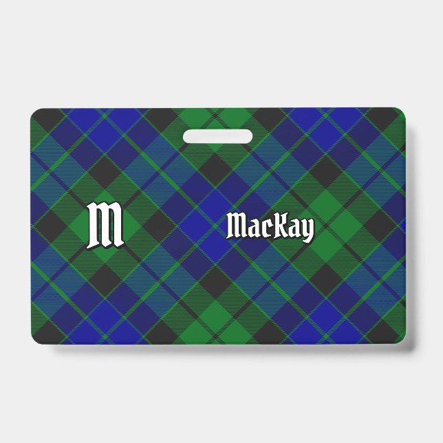 Clan MacKay Tartan Badge (Front)