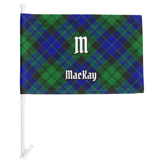 Clan MacKay Tartan Car Flag (Front)