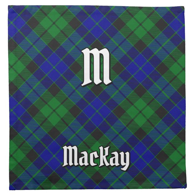 Clan MacKay Tartan Cloth Napkin (Front)