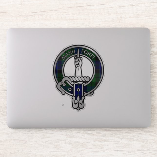 Clan MacKay Tartan Crest  Sticker (Computer)