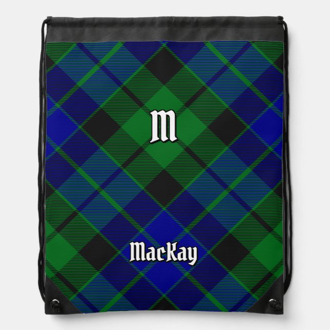 Clan MacKay Tartan Drawstring Bag (Front)