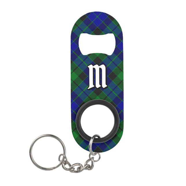 Clan MacKay Tartan Keychain Bottle Opener (Front)