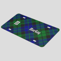 Clan MacKay Tartan License Plate