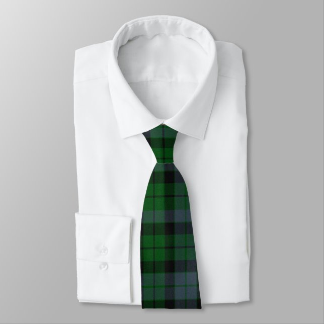 Clan Mackay Tartan Neck Tie (Tied)