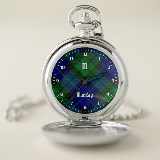 Clan MacKay Tartan Pocket Watch (Inside)
