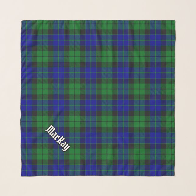 Clan MacKay Tartan Scarf (Front (Horizontal))