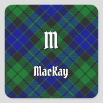 Clan MacKay Tartan Square Sticker