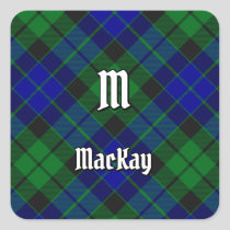 Clan MacKay Tartan Square Sticker