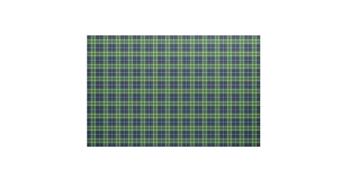 Clan MacKellar Tartan Fabric | Zazzle