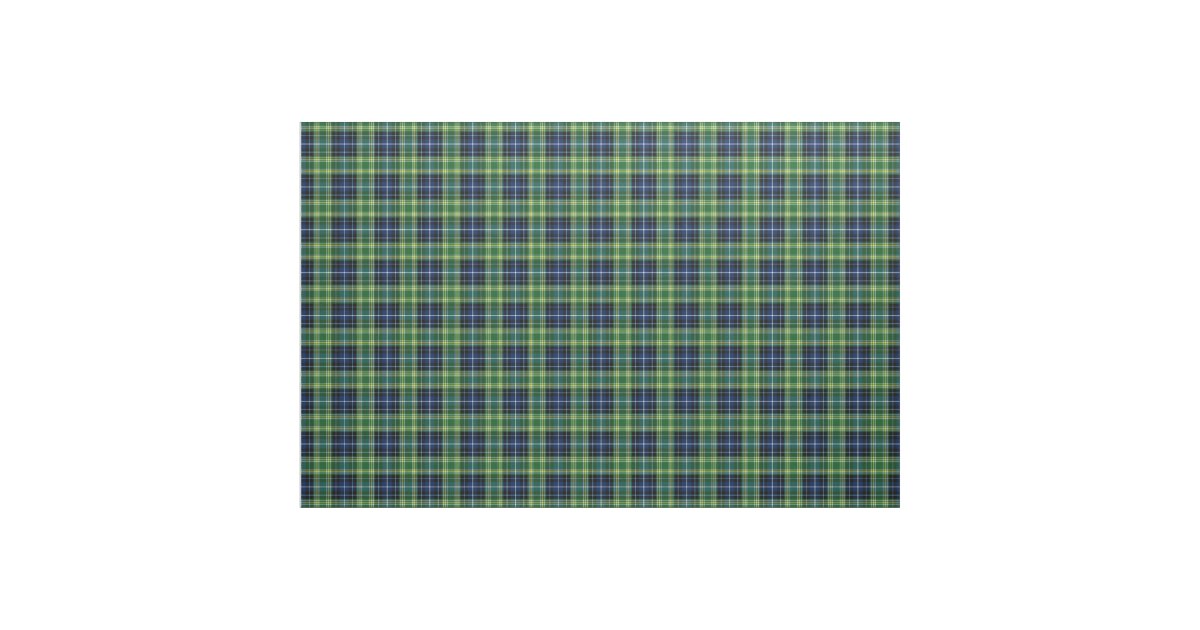 Clan MacKellar Tartan Fabric | Zazzle
