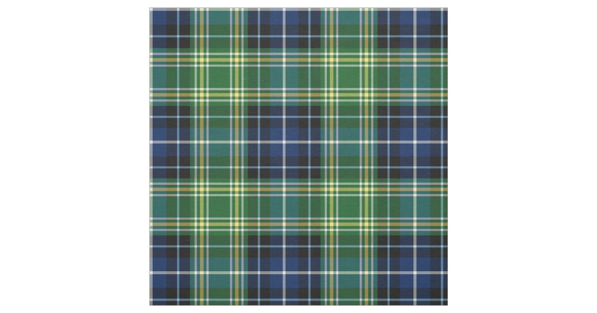 Clan MacKellar Tartan Fabric | Zazzle