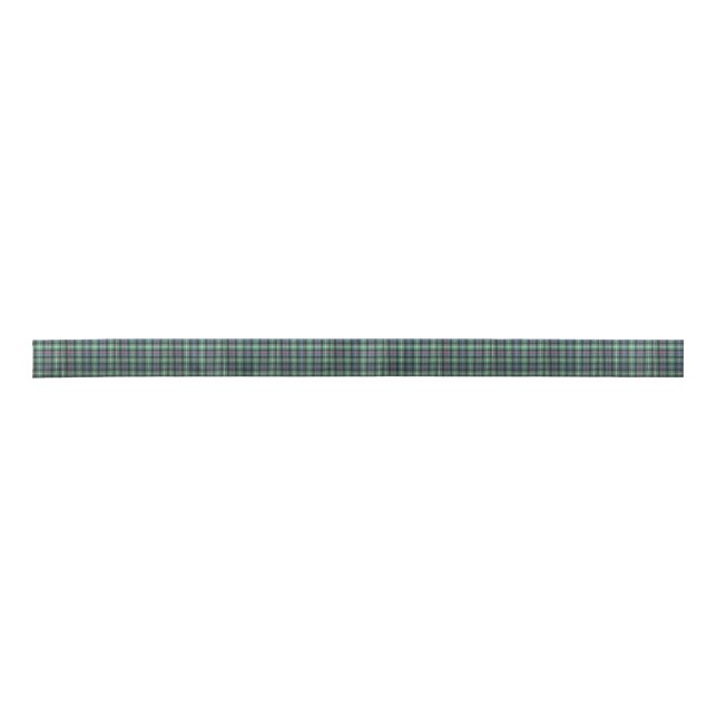 Clan MacKenzie Ancient Tartan Satin Ribbon (Front)