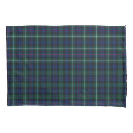 Clan Mackenzie Blue And Green Scottish Plaid Pillow Case