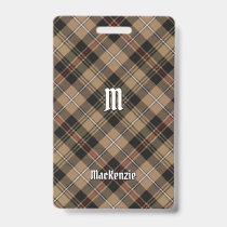 Clan MacKenzie Brown Hunting Tartan Badge