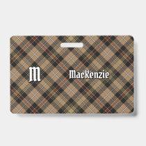 Clan MacKenzie Brown Hunting Tartan Badge