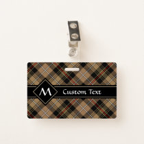 Clan MacKenzie Brown Hunting Tartan Badge