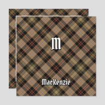 Clan MacKenzie Brown Hunting Tartan Invitation