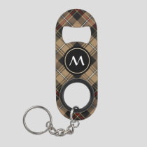 Clan MacKenzie Brown Hunting Tartan Keychain Bottle Opener