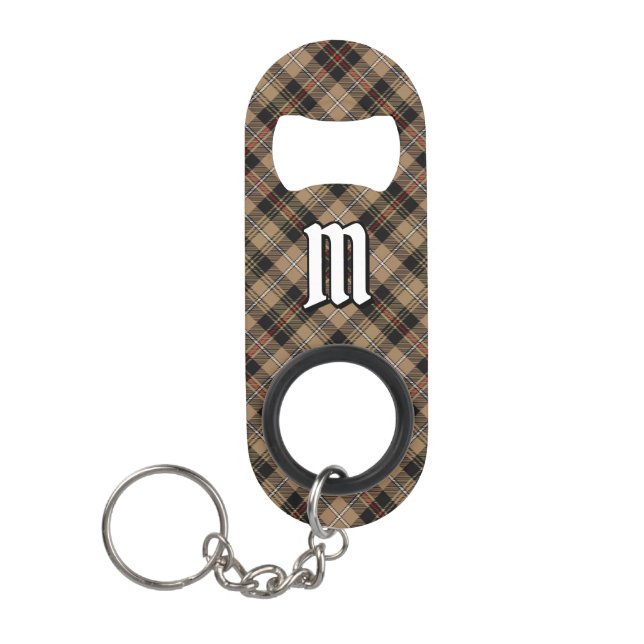 Clan MacKenzie Brown Hunting Tartan  Keychain Bottle Opener (Front)
