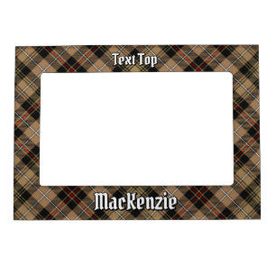 Clan MacKenzie Brown Hunting Tartan Magnetic Frame
