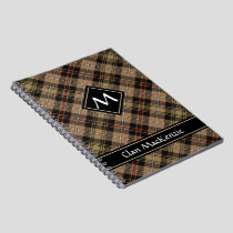 Clan MacKenzie Brown Hunting Tartan Notebook