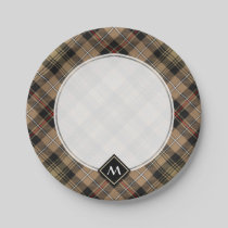 Clan MacKenzie Brown Hunting Tartan Paper Plates