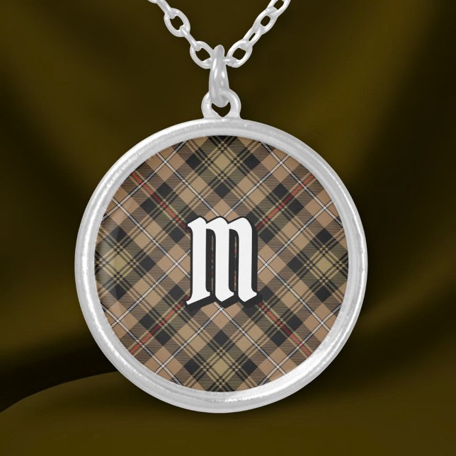Clan MacKenzie Brown Hunting Tartan Silver Plated Necklace (Creator Uploaded)