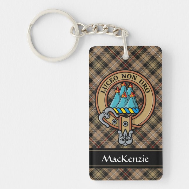 Clan MacKenzie Crest Acrylic Keychain (Front)