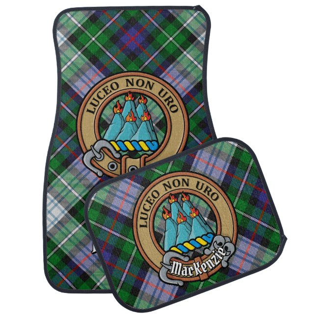 Clan MacKenzie Crest Car Floor Mat (Set)