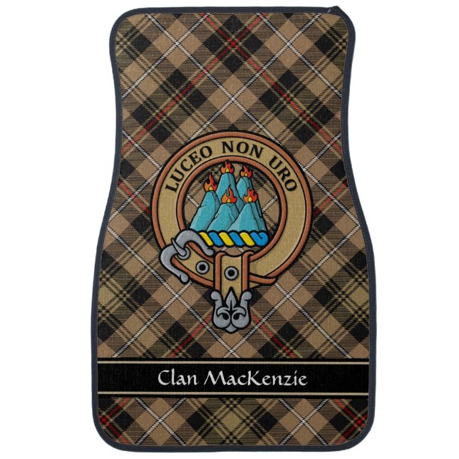 Clan MacKenzie Crest Car Floor Mat (Front)
