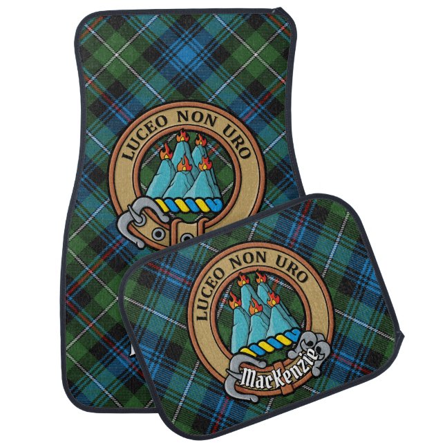 Clan MacKenzie Crest Car Floor Mat (Set)