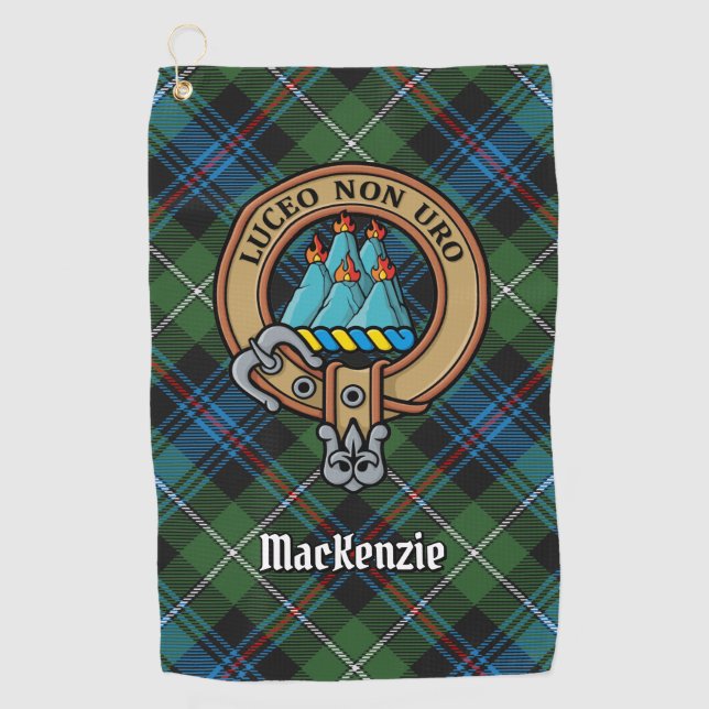 Clan MacKenzie Crest Golf Towel (Front)