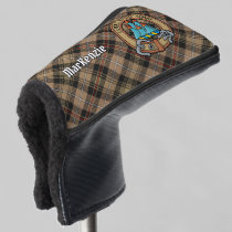 Clan MacKenzie Crest over Brown Hunting Tartan Golf Head Cover