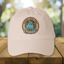 Clan MacKenzie Crest over Brown Hunting Tartan Hat