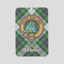 Clan MacKenzie Crest over Dress Tartan Air Freshener