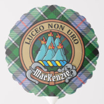 Clan MacKenzie Crest over Dress Tartan Balloon