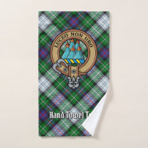 Clan MacKenzie Crest over Dress Tartan Bath Towel Set