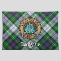 Clan MacKenzie Crest over Dress Tartan Cloth Placemat