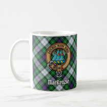 Clan MacKenzie Crest over Dress Tartan Coffee Mug