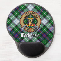 Clan MacKenzie Crest over Dress Tartan Gel Mouse Pad