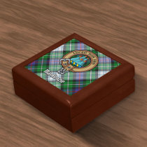 Clan MacKenzie Crest over Dress Tartan Gift Box