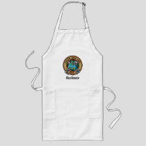 Clan MacKenzie Crest over Dress Tartan Long Apron