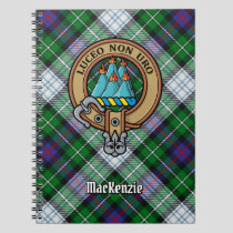 Clan MacKenzie Crest over Dress Tartan Notebook